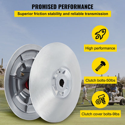 Sekundärdriven kopplingssats för golfbil, metallisk drivkoppling 1985-2007, kompatibel med Yamaha Low End G2-G28 golfbil (med fjäder)