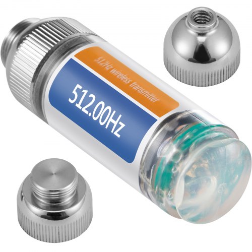 512HZ Sond 8/5" och 1/4-20" Kontakter Stel avloppslokaliserare för lokalisering och detektering av små avlopp och rörledningar, Silver