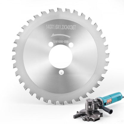 Rebar Cutter Blades Replacement for Electric Rebar Cutting Saw, 36 Teeth High-Hardness Heat-Treated Steel Cermet Tipped Blade , Fast Even for Aluminum,Copper Pipe, Arbor 34 mm/ 1-11/32 in