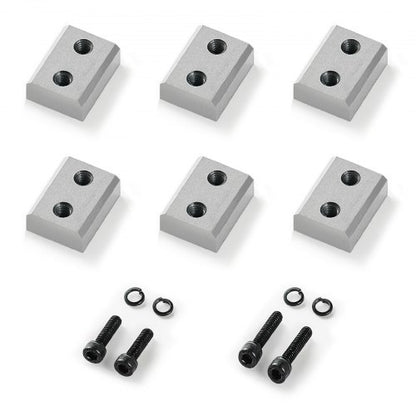 Armeringsskärblad, 6 st. reservkäftblad för 1-1/4 tum 32 mm #10 elektrisk armeringsskärare, dubbelsidig, CR12MOV höghårdhetsstål, snabb och effektiv med skruvar och fjäderbricka