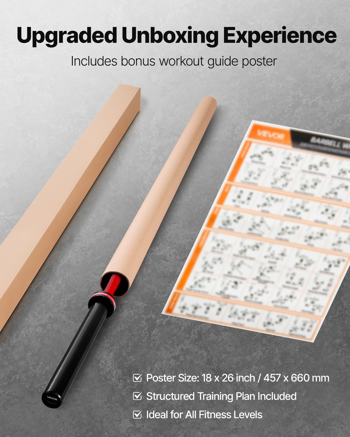 220 cm skivstång, passar 5 cm viktskivor, skivstång med räfflat grepp för styrketräning, tyngdlyftning, knäböj, marklyft, bänkpress, curl, overheadpress, 453 kg kapacitet