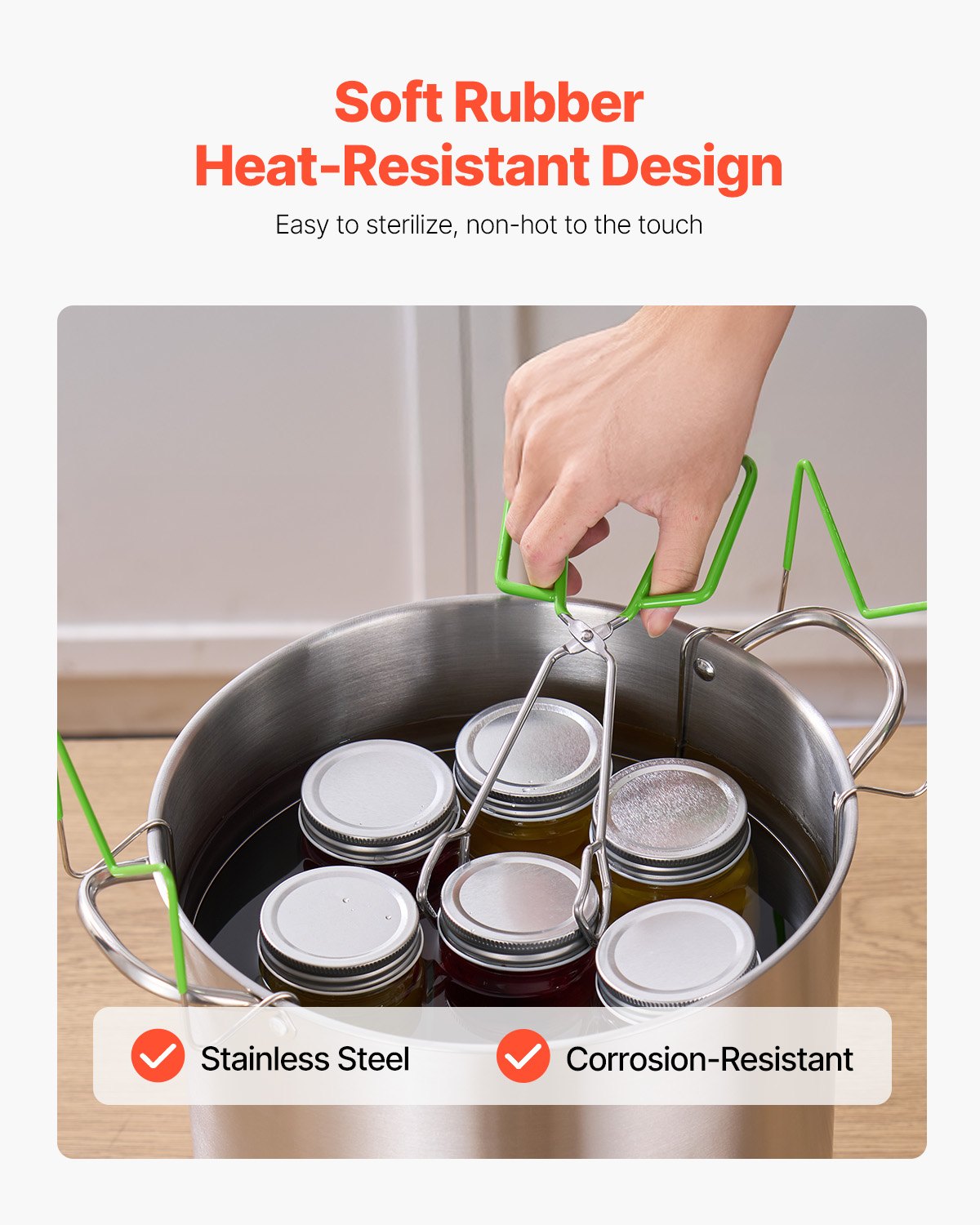 Canning Supplies Starter Kit, 9 Pieces Stainless Steel Water Bath Canning Kit for Beginners, Canning Tools Set: Ladle, Measuring Spoon & Cup, Funnel, Tongs, Jar Lifter, Jar Wrench