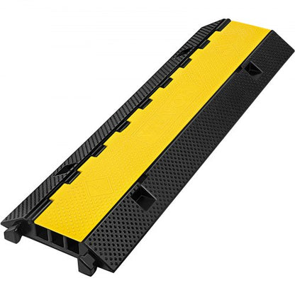 3-kanals gummikabelskydd för ramp 103x30x5,5 cm kraftig kabelskydd för ramp, farthinder för uppfart, slangkabelskydd för ramp