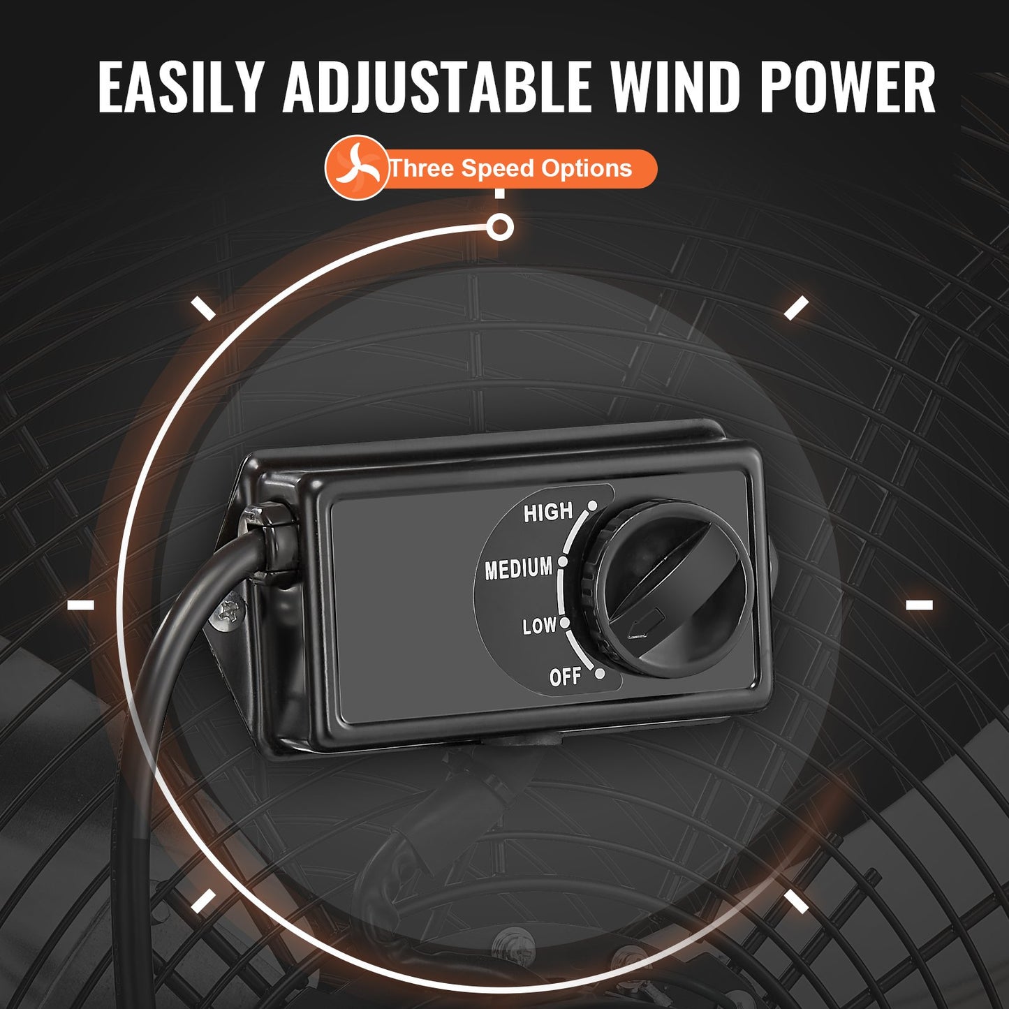 Drum Fan, 24 Inch High Velocity Industrial Shop Fan, Heavy Duty Commercial Use 3-Speed 8600CFM, 360°Adjustable Tilting Industrial Floor Fan for Warehouse,Workshop,Factory, Basement