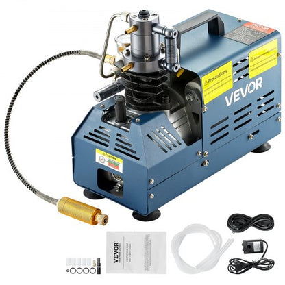 Högtryckskompressor, 4500PSI/30MPA högtrycksluftkompressor, 1800W 220V automatisk tryckavlastande luftgevärskompressor Lämplig för paintballluftgevär, PCP-gevär, dykflaska