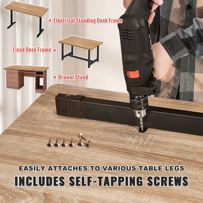 Bordsskiva, 204 x 84 x 3,5 cm, lastkapacitet 90 kg, universellt bord i ett stycke spånskiva för höjdjusterbart elektriskt ståbord, rektangulär bänkskiva för hem och kontor