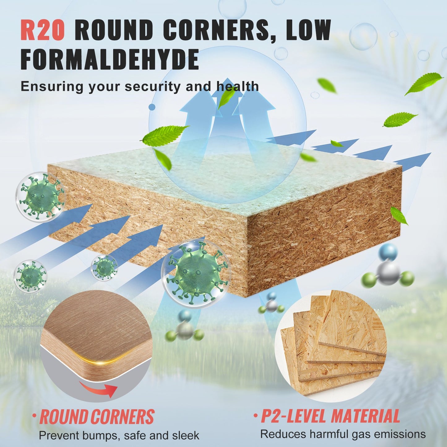 Bordsskiva, 204 x 84 x 3,5 cm, lastkapacitet 90 kg, universellt bord i ett stycke spånskiva för höjdjusterbart elektriskt ståbord, rektangulär bänkskiva för hem och kontor