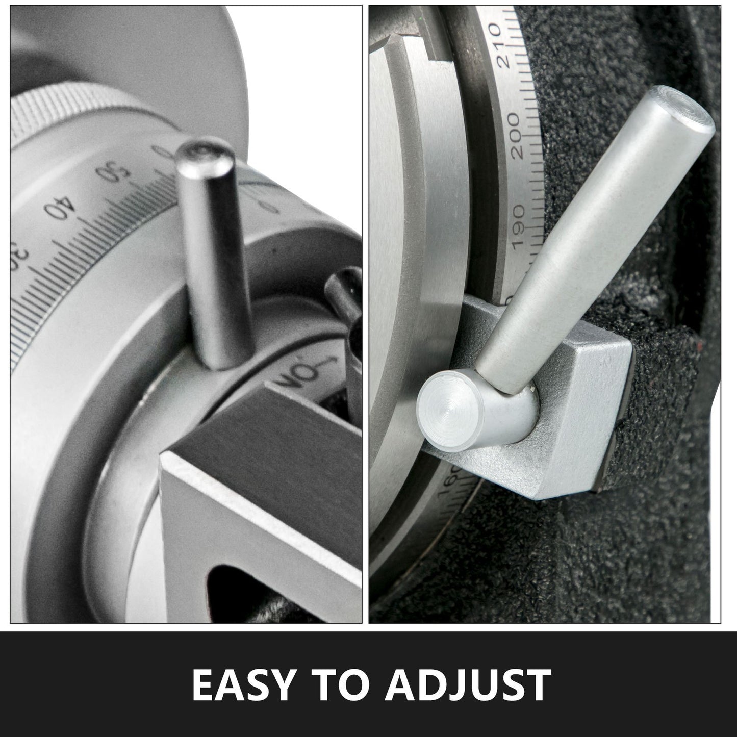 Rotationsbord 8 TUM/200 MM Horisontellt vertikalt rotationsbord Rotationsbord med 3 spår för fräsmaskin MT-3 rotationsbord för fräsning 360 graders precisionsrotationsbord för fräsning Borrning Skruvstäd