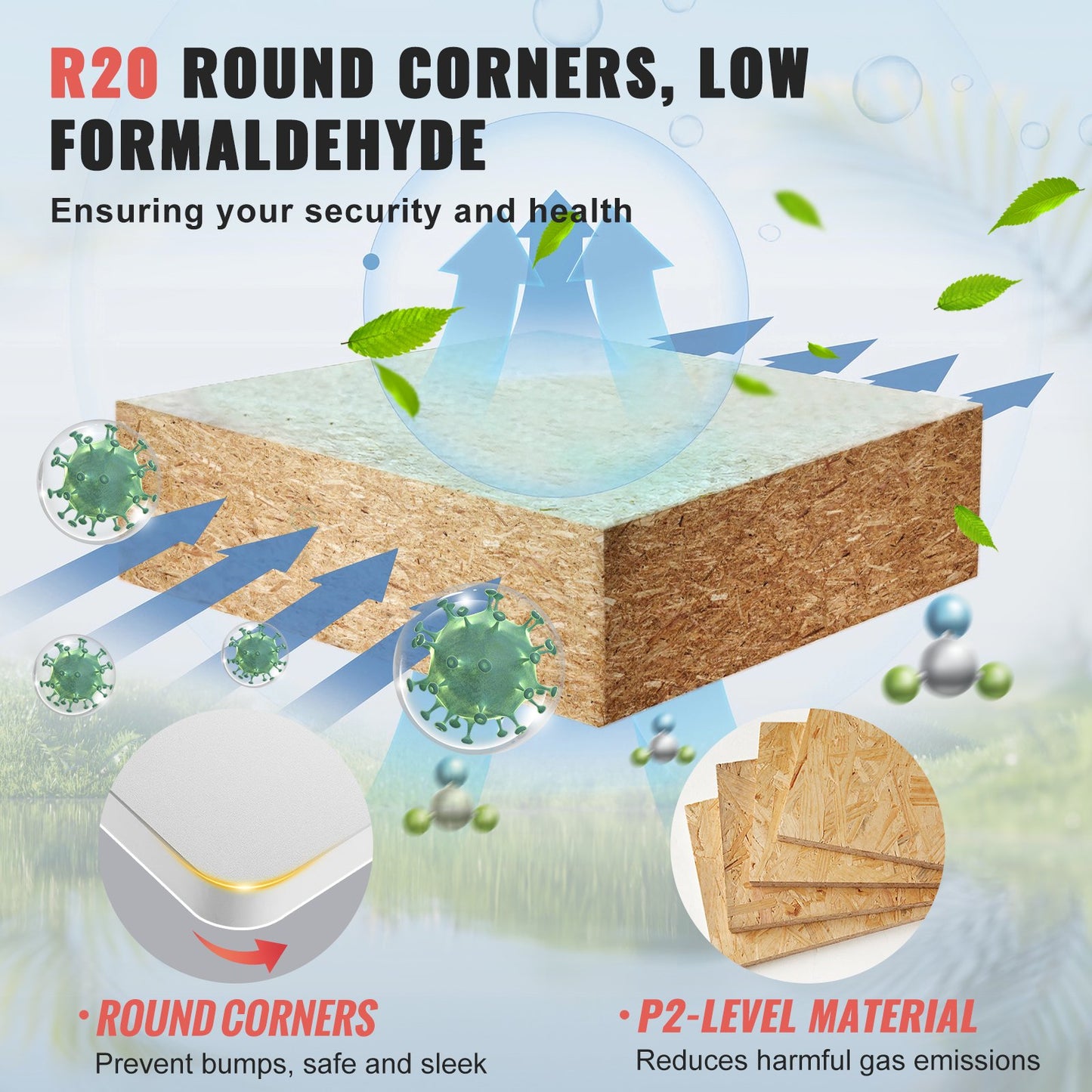 Bordsskiva, 135 x 74 x 2,5 cm, lastkapacitet 90 kg, universellt bord i ett stycke spånskiva för höjdjusterbart elektriskt stående skrivbord, rektangulär bänkskiva för hem- och kontorsbord