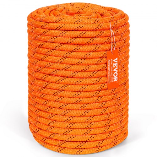 Arborist Trädklätterrep Dubbelflätad Polyester 1/2"/1,3 cm x 220'/67,1 m 48-trådig