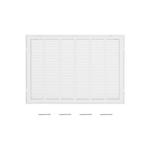 Galler för frånluftsfilter, passar kanalöppning B30 x H20 tum, filter ingår ej, skydd för frånluftsventilation för vägg, pulverlackerat stålgaller för frånluft, avtagbar framsida/dörr för 2,5 cm filter