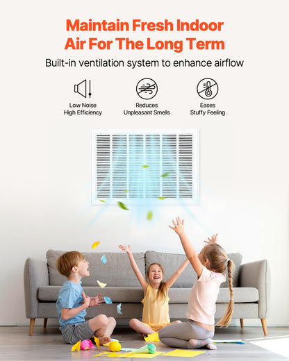 Galler för frånluftsfilter, passar kanalöppning B30 x H20 tum, filter ingår ej, skydd för frånluftsventilation för vägg, pulverlackerat stålgaller för frånluft, avtagbar framsida/dörr för 2,5 cm filter