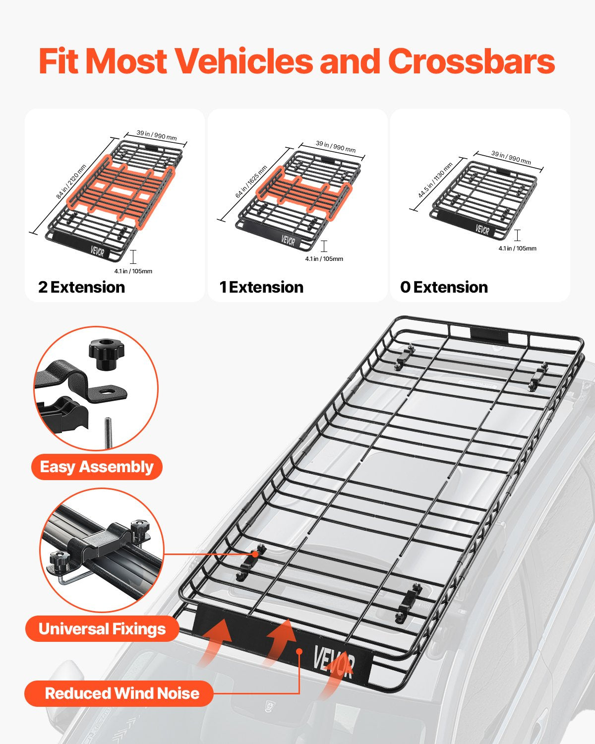 Takräckekorg, 204 x 91 x 10 cm, universell taklasthållare med 20 x 91 x 28 cm lastväska, nät, spärrremmar, maxlastkapacitet 112 kg takbagagehållare, för SUV lastbil bil