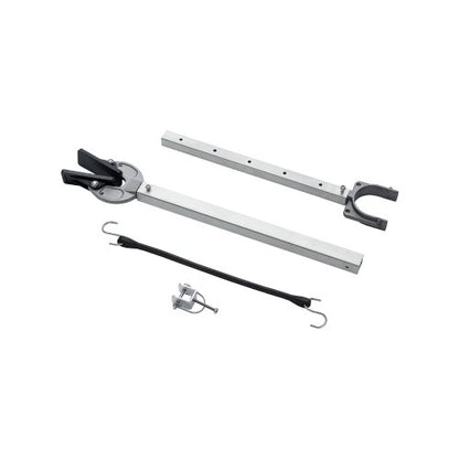 Akterspegelskydd, 24-36 tum, justerbar akterspegelskydd för båtar med komposithuvud, korrosionsbeständiga, lättinstallerade akterspegelskydd för utombordsmotorer under 100 hk, passar för släpvagn och rullvagn