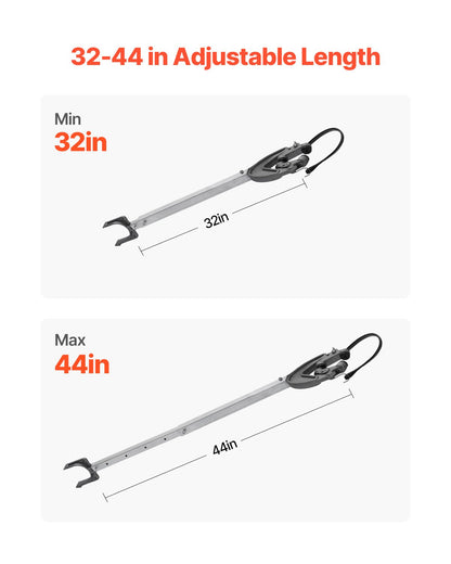 Akterspegel, 32-44 tum, justerbar båtakterspegel med kraftigt huvud, korrosionsbeständiga, lättinstallerade akterspegelskydd för utombordsmotorer under 100 hk, lämplig för rulle och släpvagn