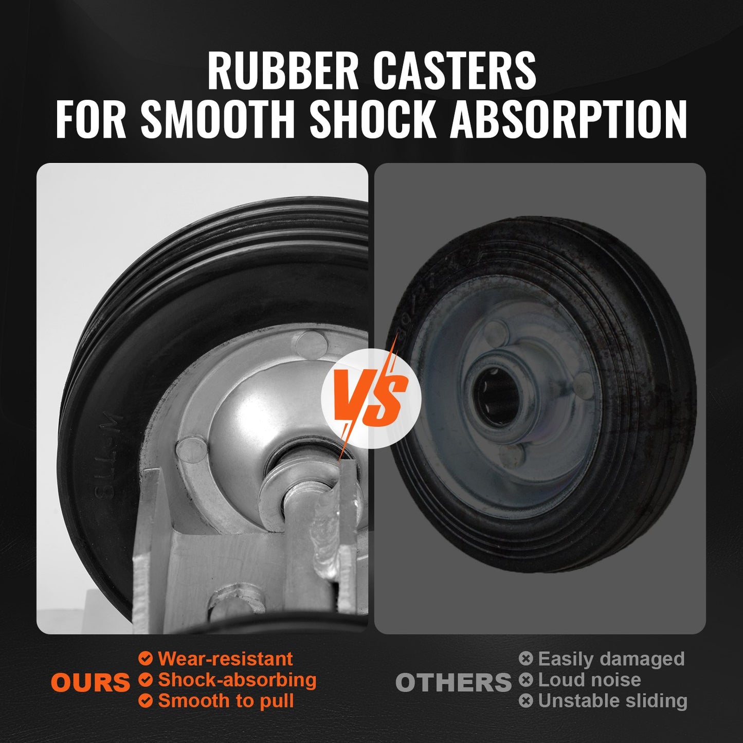 Skjutgrindssats, 6” rullgrindshårdvarasats C-typ, hjulhållare med två 6” hjulstöd, kraftiga skjutgrindsrullar för Connect Tracks-dörrkarmar, skjutgrindsstyrrulle, 600 lbs