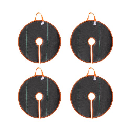 Trädbevattningsringar, 4-pack 10 gallon självbevattnande trädpåsar, långsamt frisättande trädbevattningspåsar upp till 30 dagar, kraftigt automatiskt droppsystem för plantering av trädgårdsträd och buskar