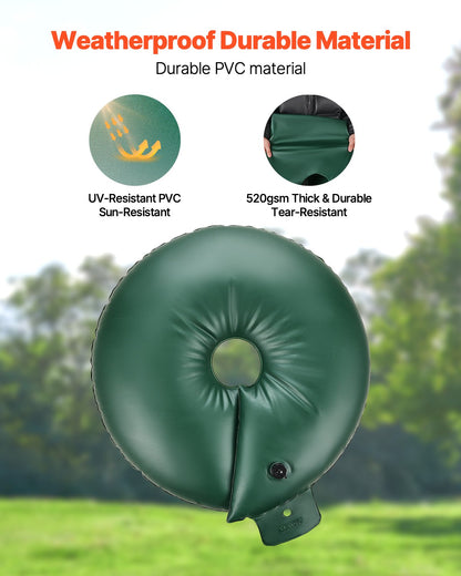 Trädbevattningsringar, 4 st. 20 gallons trädbevattningspåsar, 6-9 timmars långsam frisättning, påfyllningsbara planteringsvattenpåsar, vattenbesparande, kraftigt bevattningssystem för droppbevattning av buskträdrötter