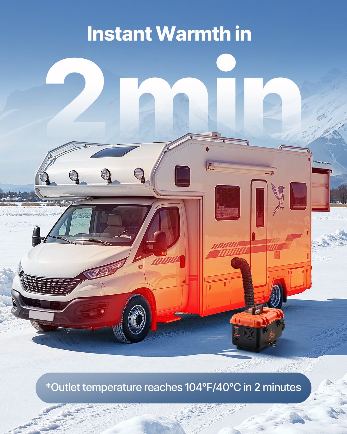 Dieselvärmare, 8KW, DC 12V/24V, allt-i-ett bärbar dieselluftvärmare med fjärrkontroll och LCD-skärm, snabb uppvärmning, lågt ljud, 4 liters bränsletank för lastbilar, skåpbilar, husbilar, husbilar och garage