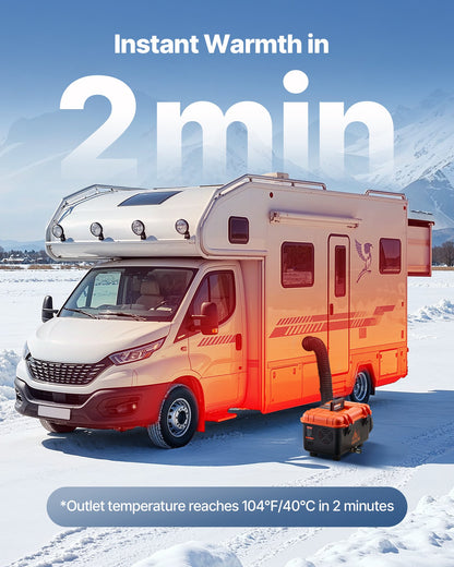 Dieselvärmare, 8KW, DC 12V/24V, allt-i-ett bärbar dieselluftvärmare med fjärrkontroll och LCD-skärm, snabb uppvärmning, lågt ljud, 4 liters bränsletank för lastbilar, skåpbilar, husbilar, husbilar och garage