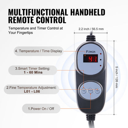 Bastufilt med infraröd värmefunktion och armhål för avgiftning Oxford 190 x 89 cm