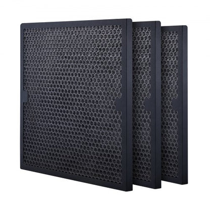 Aktiva kolfilter, 3-pack, 15,7'' x 15,7'' luftfilterbyte, högeffektiva steg 2-filter kompatibla med BlueDri och skrubber, luftrenare, vattenskadesaneringsutrustning