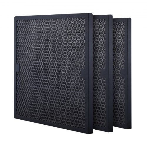 Aktiva kolfilter, 3-pack, 15,7'' x 15,7'' luftfilterbyte, högeffektiva steg 2-filter kompatibla med BlueDri och skrubber, luftrenare, vattenskadesaneringsutrustning