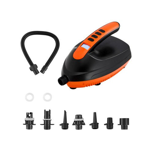 Paddelbrädepump, 20PSI högtrycks elektrisk SUP-luftpump, 70 l/min uppblåsningshastighet SUP-uppblåsare med automatisk avstängning och 12V DC bilkontakt, idealisk för uppblåsbara paddelbrädor, tält och madrasser
