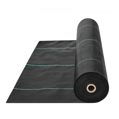 4FTx300FT Premium Heavy Duty Weed Barrier Landscape Fabric, 3.2OZ Woven Geotextile Fabric Under Gravel, High Permeability for Weed Blocker Weed Mat, Driveway Fabric, Weed Control Garden Cloth