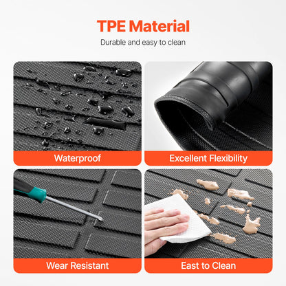 Lastmatta kompatibel med Toyota Camry Hybrid 2018-2025, exakt passform luktfri hållbar bagagematta, TPE-bagageskydd, svart (1 st)