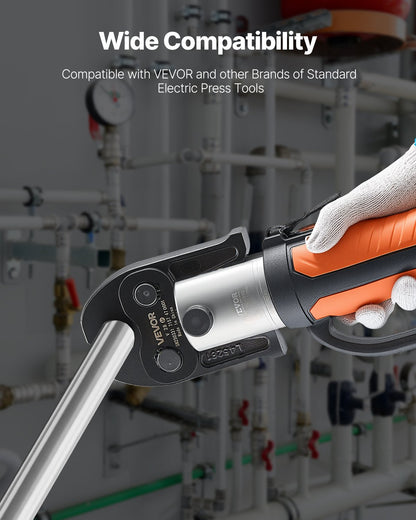 V28 Pressback, 28 mm pressback för V-formade rostfria rör, höghållfasta pressbackar i karburerat stål, kompatibel med standardpressverktyg