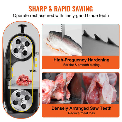 Bandsågblad för skärning av köttben 65