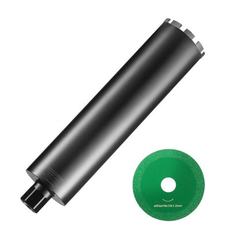 Kärnborr, 10,8 cm våta diamantkärnborrar, 35,6 cm borrdjup Betongkärnborr med sågblad, 3,2 cm-7 innergänga, lasersvetsning, diamantvåtkärnborr för betongtegel