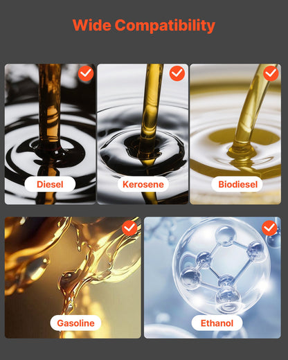 Bränsleöverföringspump 230V, 15 GPM 57 L/min, AC elektrisk oljeöverföringspump, 8 ft/2,4 m max sughöjd, 37 ft/11,28 m max lyfthöjd, överhettningsskydd, för bensin, diesel, fotogen, biodiesel, etanol