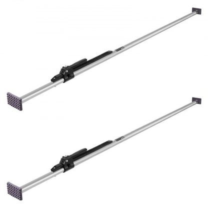 Laststång, spärrbar laststång justerbar från 2261 mm till 2642 mm, kraftig stålstabilisator med halkfri fotplatta, lastlåsstänger för flak, påhängssläp, släpvagn (2 st)