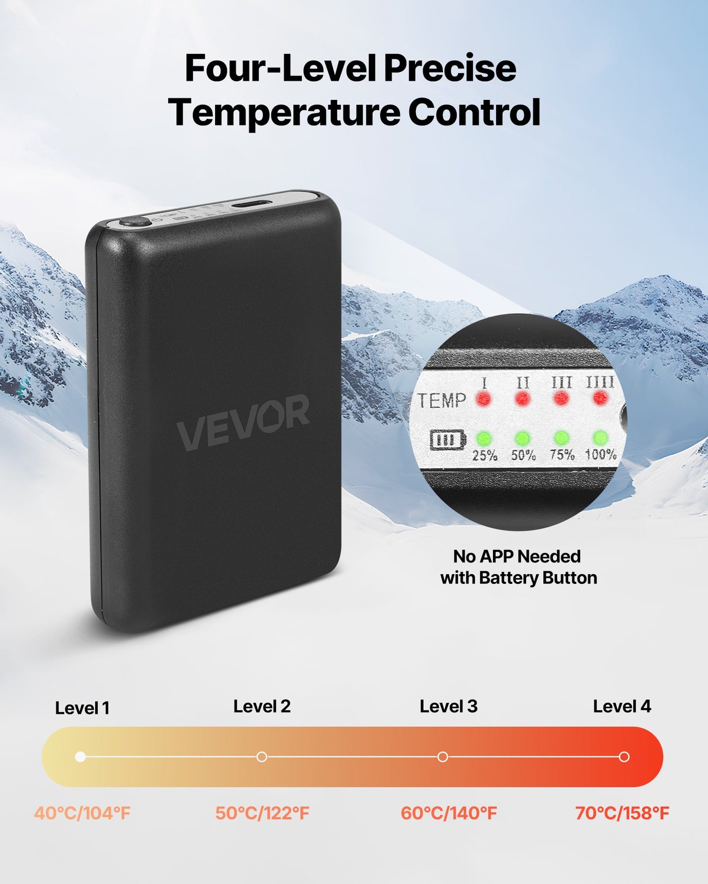 Värmesockor, liten storlek, 5000mAh batteriladdningsbara värmesockor med 4 värmenivåer, elektriska värmesockor med app-kontroll för män kvinnor, fotvärmare för jakt ridning camping vandring