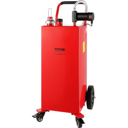 30 gallon dieselcaddy, 23,5 l/min, 180 W bärbar lagringstank med elektriska pumphjul, dieselöverföringstank för bränslepåfyllning