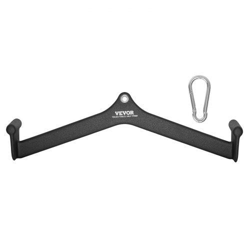 LAT Pulldown-tillbehör, V-stångstillbehör för rodd med kabelmaskin, triceps-pulldown-stång, gummibelagt handtag för ryggstyrketräning, bicepscurl, triceps-lats-pulldown-stång för hemmagym