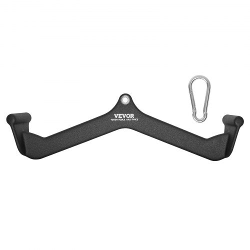 LAT Pulldown-tillbehör, V-stångstillbehör för rodd med kabelmaskin, triceps-pulldown-stång, gummibelagt handtag för ryggstyrketräning, bicepscurl, triceps-lats-pulldown-stång för hemmagym