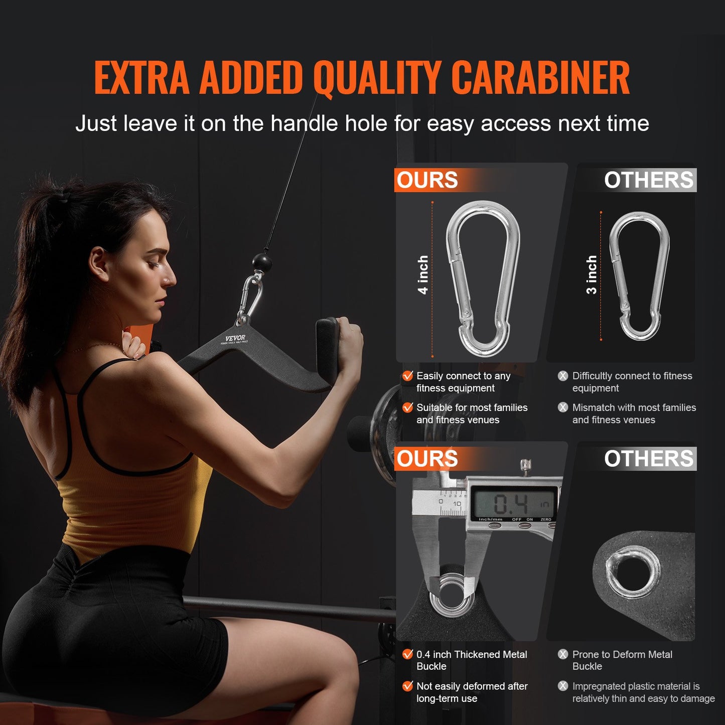 Lat Pulldown-tillbehör, kabelmaskin, rodd, T-stång, V-stång, 7-set, triceps-pulldown-stång, gummibelagt handtag för ryggstyrketräning, bicepscurl, triceps-lats-pulldown-stång för hemmagym, fitness