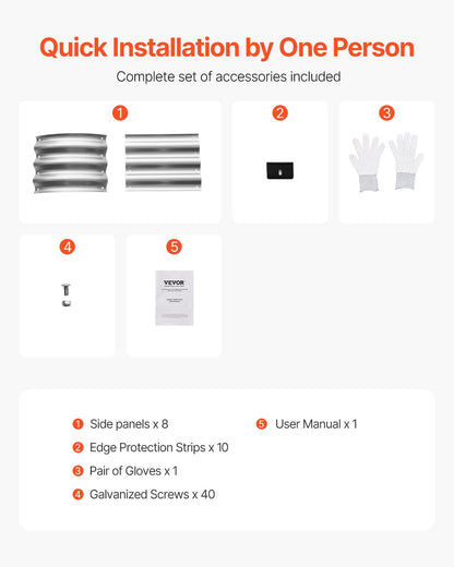 Upphöjd trädgårdsbädd i metall, 11 x 6 x 30 cm galvaniserad planteringslåda för utomhusbruk, med öppen botten, stor oval planteringsbädd för trädgårdsskötsel av grönsaker, blommor, örter och suckulenter, silver