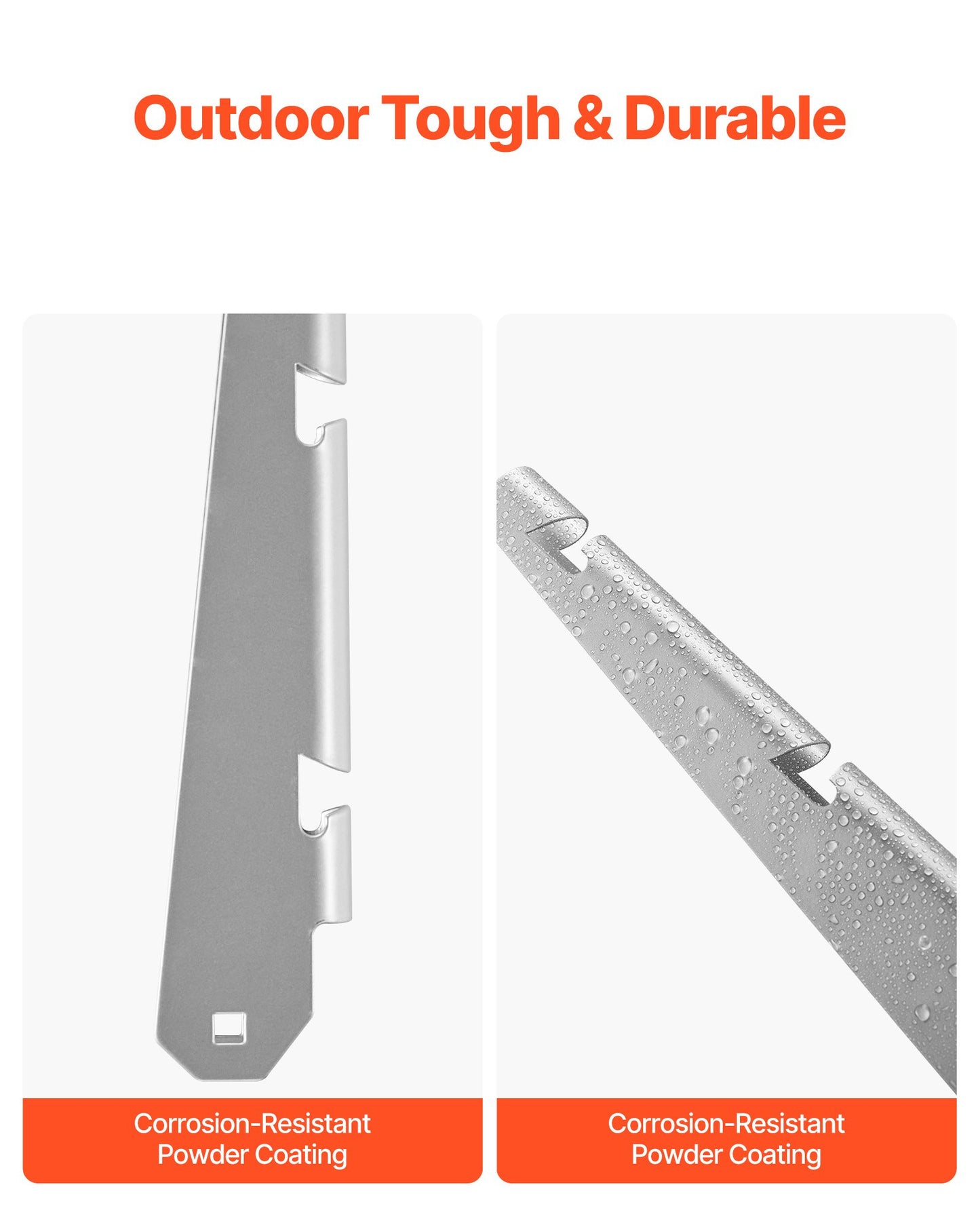 Taggtrådsarm, 10-pack 310 mm förlängare för staketstolpar, platt eller ytmonterad, förlängare av galvaniserat stål, skyddar avskildhet och förhindrar att husdjur hoppar av, för utomhusbruk av trä och betong