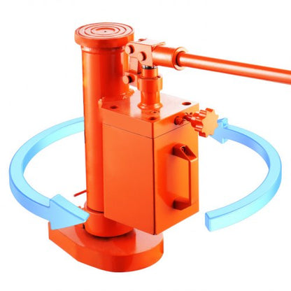 Hydraulisk domkraft, 5 tons domkraftslyft på tå, 10 tons maskindomkraft med topplyftkapacitet, 1,0-9,1 tum tåhöjd, 14,6-22,4 tum topphöjd, 360° roterbar klodomkraft för maskiner, industri