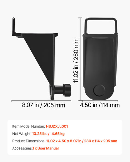 Containerlyft med U-format handtag, 1-pack, nivåutjämnare som tål sol och regn, kraftig containerlyft för sjöfart, logistik, lagerhantering