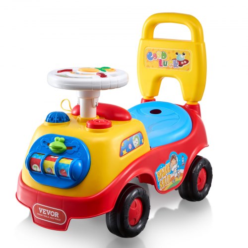 Åkbil för småbarn, åldrar 1-3, Ride Racer, sitt-till-stå-åkbil för småbarn, klassisk åkbil med musikratt, tuta och förvaring under sätet, åkbil för pojkar och flickor