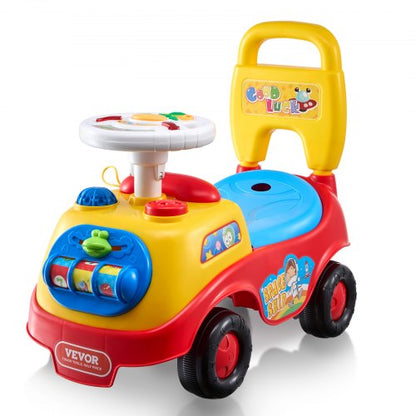 Åkbil för småbarn, åldrar 1-3, Ride Racer, sitt-till-stå-åkbil för småbarn, klassisk åkbil med musikratt, tuta och förvaring under sätet, åkbil för pojkar och flickor