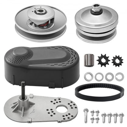 Drivkoppling, 2-8 hk motor, 2000 varv/min höghållfast drivkoppling med asymmetriskt designade hjul och robust gummirem, robust och hållbar koppling med kompletta tillbehör, passar olika motorer.