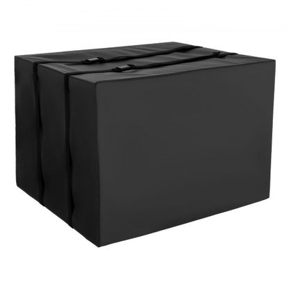 Luftkonditioneringsskydd, 530 x 400 x 380 mm AC-skydd för luftkonditioneringsenhet, dubbelt lager, vattentätt polyestertyg, justerbar axelrem, universalstorlek för utomhusbruk