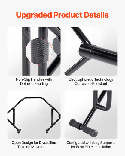 Trap Bar Hex Bar, öppen sexkantsstång, 50 mm 360 kg kapacitet Shrug Bars med räfflade grepp, tyngdlyftnings- och styrketräningsutrustning, hemmagym för knäböj, marklyft, axelpress