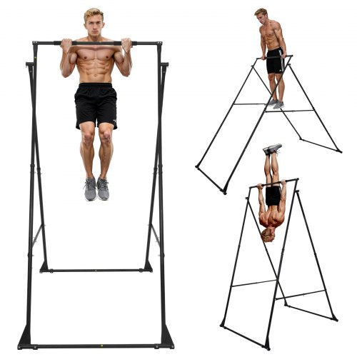 Yoga Stand Frame, Max 200 kg Load Swing Stand, Triangular Structure Yoga Aerial Rig, Aerial Silk Stands with EVA Foam, 4-Level Horizontal & 6-Level Vertical Adjustment, Multi-Functional